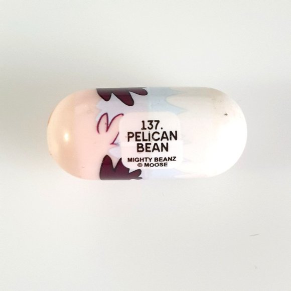 Mighty Beanz 137 Pelican Bean 2003 Series 3 Moose With Playing Card - Picture 4 of 6